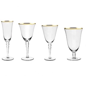 Shot Glasses gold rim for wedding Drinking Glass Set for amazon bar accessories