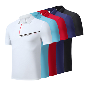 เสื้อโปโลสำหรับเล่นกีฬาขนาดพลัสไซส์ผ้าน้ำหนักเบาชุดยูนิฟอร์มเล่นฟิตเนส - Product Image 1