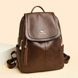 Mochila al por Mayor de Fábrica, Bolso de Mano de Cuero PU de Alta Calidad, Diseño Simple, Bolsos de Hombro para Mujer - Product Image 3