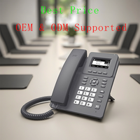 Téléphone IP pour hôtel, bureau, double port 100 Mbps, 802.3af POE SIP V2, téléphone VoIP de conférence avec enregistrement des appels