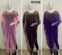 Meilleures ventes Dubaï Poncho Shrug Top Kurti Élégant de soirée à coupe droite avec perles Taille personnalisée Adulte Froncé à fente