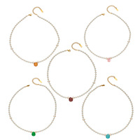 Collier de style bohème avec perles de coquillage, agate et turquoise, pendentif en pierre naturelle, bijoux, cadeau de fête