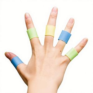 Protections de doigts en silicone en gros, manchons de doigts élastiques antidérapants pour le golf, le basketball, le badminton, soutien des doigts pour le sport - Product Image 1