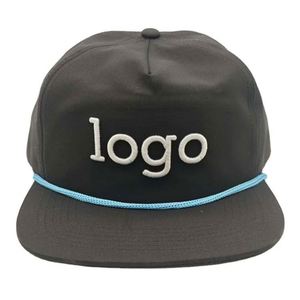Wholesale Custom Plain Unstructured 5 Panel 3D Embroidery Logo Hats Sports Snapback <b>Cap</b> for <b>Men</b> - Product Image 4