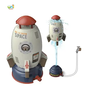 New Outdoor Water Spray Space Rocket Sprinkler Toy Toddlers Ejection Rocket Sprinkler Water Jet Rocket