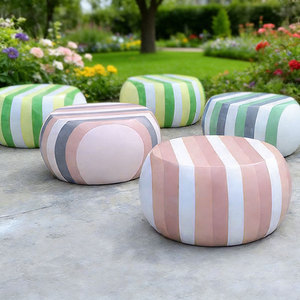 GRC Custom Irregular Stone Chair Single alphabet chair Shaped <b>Seat</b> for Outdoor Park Mall Public Space Decorative Leisure Stool - Product Image 6