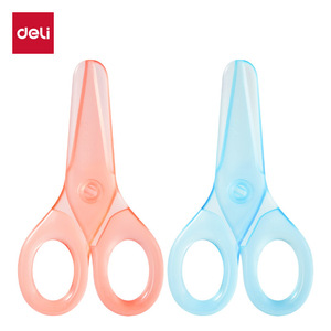 Deli 6087 Mini Scissors Resin Handle Round Tip Safety Craft Tools For Kids Students - Product Image 5