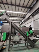 Ligne de recyclage de plastique HDPE Greenlandplast, machine de recyclage de bouteilles en plastique
