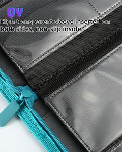QY <b>Card</b> Album 360 <b>Card</b> Binder PU Leather <b>Card</b> <b>Holder</b> for Trading <b>Card</b> TCG Sports <b>Cards</b> Custom Logo Wholesale - Product Image 3