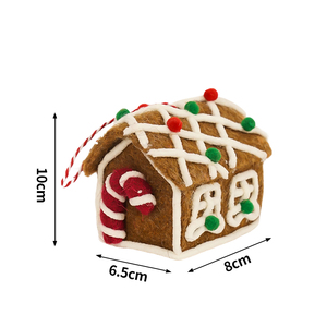 2026 vente chaude feutre pain d'épice maison paire fabriqués à la main boules <span class=keywords><strong>de</strong></span> noël suspendus décorations <span class=keywords><strong>de</strong></span> noël pour arbre <span class=keywords><strong>de</strong></span> noël - Product Image 6