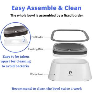 LOGO dibuat sesuai pesanan mangkuk mobil antitumpah mangkuk air Anti percikan untuk hewan peliharaan tahan ujung perjalanan - Product Image 4