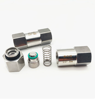 Clapet anti-retour à joint souple en acier inoxydable 304 DN15 1/2'' à filetage femelle, type fendu