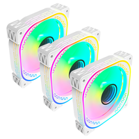Ordinateur refroidissement par eau pc 120mm ARGB boîtier gpu refroidisseur ventilateur RGB M18 120mm ventilateur de refroidissement par eau pour châssis de jeu Micro Atx châssis Cooli