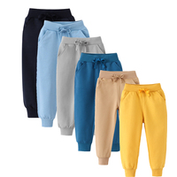 Pantalons pour garçons en coton avec logo personnalisé, de haute qualité, décontractés, tendance, pantalons pour tout-petits, doux, confortables, taille mi-haute, pantalons de survêtement