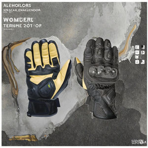 Gants de moto en cuir personnalisés, protection, écran tactile, motocross, course, doigts entiers, antidérapants, été, respirants - Product Image 3