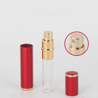 Échantillon Gratuit - Flacon de Parfum Miniature en Verre et Aluminium de 8 ml, Vide, Rechargeable, avec Atomiseur Rotatif