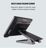 15.1 "Fold Single Touch Screen Pos All in One Pos System Retail Machine Window7 Caisse enregistreuse pour restaurants