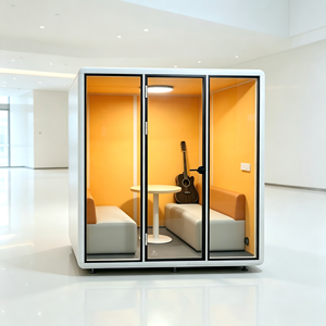 <span class=keywords><strong>Cabinas</strong></span> <span class=keywords><strong>de</strong></span> Oficina Privadas Modernas <span class=keywords><strong>de</strong></span> Aluminio, <span class=keywords><strong>Cabinas</strong></span> Telefónicas Silenciosas, Cabina Acústica Portátil para Oficina, Cabina <span class=keywords><strong>de</strong></span> Grabación para Sala <span class=keywords><strong>de</strong></span> Estar - Product Image 4