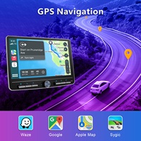 Radio Mobil Android 10.1 Inch Berkualitas Tinggi 4GB+64GB CPU Quad Core GPS Navigasi Amplifier Terintegrasi Pemutar Stereo 1DIN Dashboard