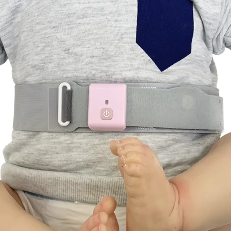 Termometer bayi pintar, bluetooth stiker termometer bayi terus menerus dapat dipakai alarm demam monitor suhu bayi