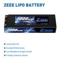 بطارية ليبو Zeee 2S مناسبة لجميع المركبات ذات المقياس ، مائل تراكس ، مائل 4x4 ، اللصوص ، روستلر ، إلخ