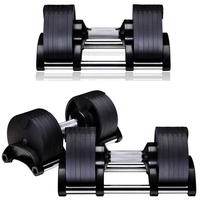 Poids libres, nouveau design, incréments de 2 kg, musculation, salle de sport, haltères réglables en fonte, ensemble de fitness