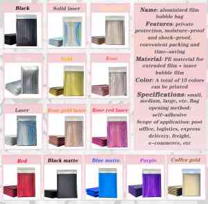 Tùy chỉnh với logo Matte Đen vận chuyển gửi Poly bong bóng polymailer bưu phẩm Bọc Túi độn phong bì bao bì túi - Product Image 6