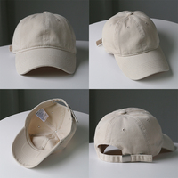 Envío Rápido, Gorra de Béisbol de Algodón Vintage Personalizada de Fábrica, Gorra de 6 Paneles sin Estructura, Gorra de Béisbol Lisa al por Mayor para Bordar