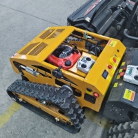 Tondeuse à gazon télécommandée sur chenilles 550 mm, robots de tonte intelligents, coupe-herbe, tondeuses à braquage zéro pour l'entretien des pelouses résidentielles