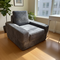 Sofá Cama Rectangular Moderno y Económico, Relleno de Espuma, Tapizado en Tela, para Sala de Estar, Dormitorio, Apartamento, Hotel, Hospital, Uso Individual
