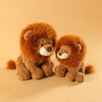 Peluche Lion Doux et Moelleux de 25 cm en Polyester et Coton PP, Design Adorable, Cadeau pour Enfants de 8 Ans et Plus, Compagnon de Jeu