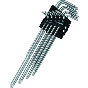 Juego de Llaves Torx de Grado Industrial de Alta Calidad, 9 Piezas, Fácil de Usar, a Prueba de Manipulaciones, para Reparaciones de Bricolaje, Métricas, Japón - Product Image 6