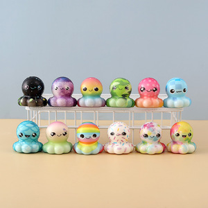 Adorable Figurine Pieuvre Souple en PU à Rebond Lent, Jouet à Presser Éducatif, Décompression, Ornement de Bureau, Vente en Gros - Product Image 5