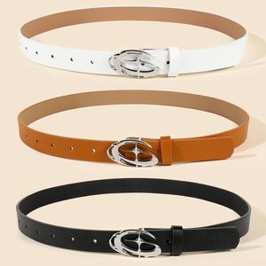 Cinturón de Cuero Sintético PU de Diseño Vintage, Delgado y Moderno, con Hebilla en Forma de Estrella, Venta al Por Mayor 2025 - Product Image 6