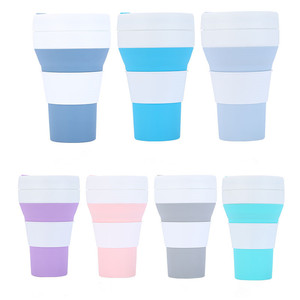 Botella <span class=keywords><strong>de</strong></span> agua plegable con tapa <span class=keywords><strong>de</strong></span> paja para viaje, taza <span class=keywords><strong>de</strong></span> café plegable <span class=keywords><strong>de</strong></span> silicona, barata - Product Image 4