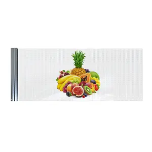 Crystal Clear 3D şeffaf duvar LED ekran açık reklam perakende mağazaları için şeffaf Led Led ekran şeffaf LED Film