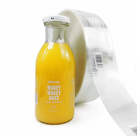 Étiquettes personnalisées pour bouteilles d'eau en PET, autocollants transparents pour contenants de jus, résistants aux UV, imperméables pour boissons, eau, parfum
