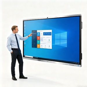 Pizarra Interactiva Inteligente con Pantalla de 75 Pulgadas 4K UHD, 20 Puntos de Contacto, Android 14 y <span class=keywords><strong>OPS</strong></span> para Negocios y Educación en el Aula (OEM/ODM) - Product Image 2