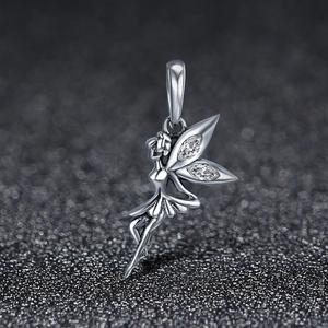 S925 accessori moda in <span class=keywords><strong>argento</strong></span> Sterling Ladies Flower Fairy bracciale fai-da-te ciondolo collana personalità - Product Image 5