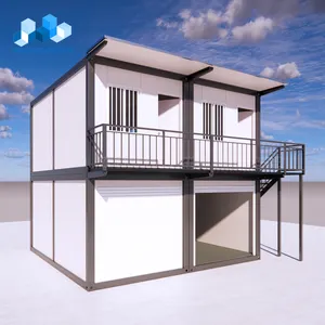 Zhongnan 20ft casa prefabricada maison de conteneur modulaire mobile de luxe petite maison préfabriquée vivant maison de conteneur préfabriquée