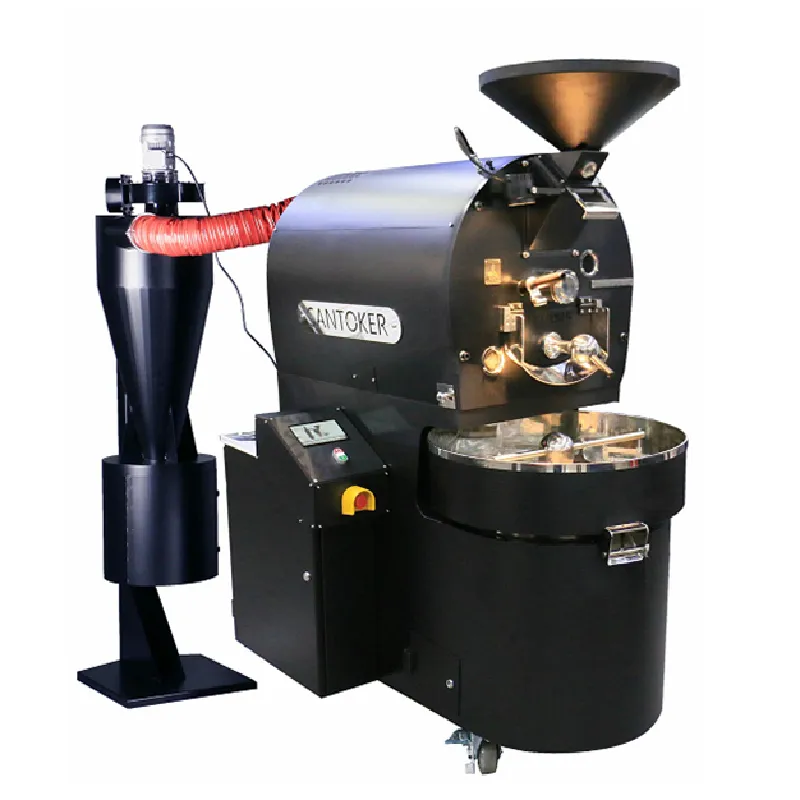 Wintop Santoker industrial double walled drum commercial coffee roaster manual/automatic 6kg 12kg coffee roasters near me