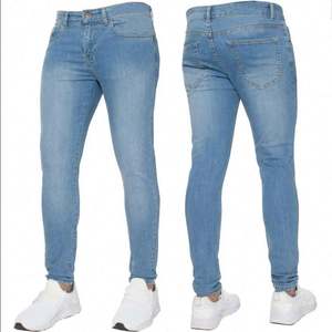 Jeans pour hommes européens et américains, coupe ajustée, classiques, simples, extensibles, J0165 - Product Image 2