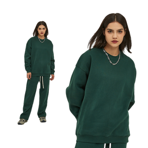 Nouveauté automne/hiver 2025 pour hommes, sweat à capuche épais et ample à col rond doublé polaire 350g, marque tendance - Product Image 5