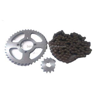 HF motocicleta 110CC AX <span class=keywords><strong>100</strong></span> motocicleta repuestos 1045 acero piñón y <span class=keywords><strong>cadena</strong></span> AX100 Repuestos De Motos 428H <span class=keywords><strong>Cadena</strong></span> Para Moto - Product Image 2