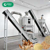Ligne de production d'aliments pour volailles CE 5-7 T/H, certifiée ISO 9001, garantie 3 ans, avec broyeur, mélangeur, refroidisseur et ensacheuse