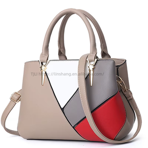 Handbag Thick Chain Quilted Shoulder <b>Purses</b> Women's Contrast Colors Shoulder Bags Handbags for Women Luxury Wholesale - Product Image 5