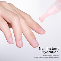 Huile à Cuticules 10ml avec Pinceau Doux Soin des Ongles Réparation des Cuticules Huile Naturelle Biologique Parfumée pour Nourrir les Ongles