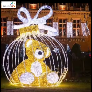 Lumières LED mignonnes en forme d'ours, étanches pour décoration de Noël en extérieur - Product Image 3