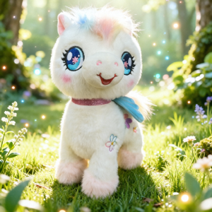 Muñeco de Peluche de Caballo con Crin Arcoíris Personalizado OEM, Lindo Juguete de Peluche de Caballo de Dibujos Animados, Logotipo Personalizado para Regalo de Cumpleaños para Niños y Decoración del Hogar - Product Image 2