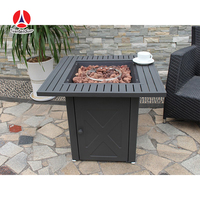 Table de foyer au gaz carrée GARDENSUN pour l'extérieur, le jardin, le camping, fourniture directe d'usine, équipement de chauffage extérieur